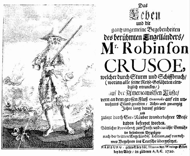 25 IV 1719 ukazały Przypadki Robinsona Crusoe
